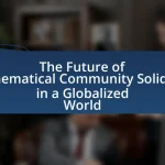 The Future of Mathematical Community Solidarity in a Globalized World